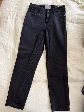 Everlane Black High-Rise Straight Jeans